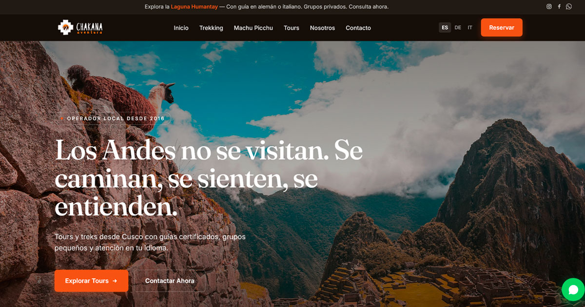 Chakana Aventura startet neue Website: Näher dran an deinen nächsten Abenteuern